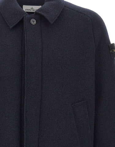 STONE ISLAND Giacca in lana vergine BLUE Uomo 