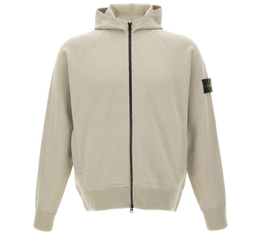 STONE ISLAND Maglia in lana con zip GREEN Uomo 