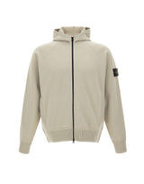 STONE ISLAND Maglia in lana con zip GREEN Uomo 