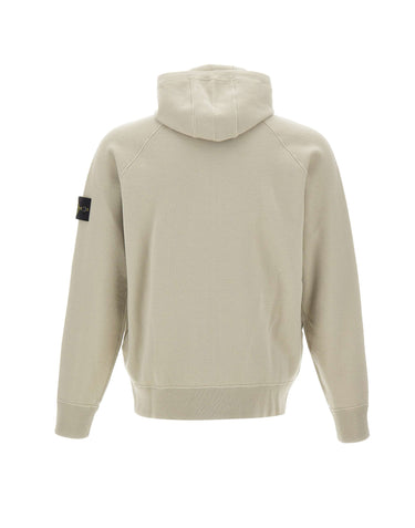 STONE ISLAND Maglia in lana con zip GREEN Uomo 