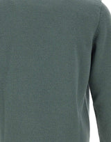 STONE ISLAND Maglione in lana rasata GREEN Uomo 