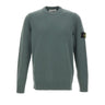 STONE ISLAND Maglione in lana rasata GREEN Uomo 