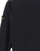STONE ISLAND Felpa in pile di cotone BLACK Uomo 