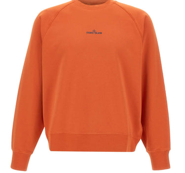 STONE ISLAND Felpa in cotone con stampa "Desert" ORANGE Uomo 