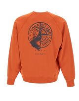 STONE ISLAND Felpa in cotone con stampa "Desert" ORANGE Uomo 
