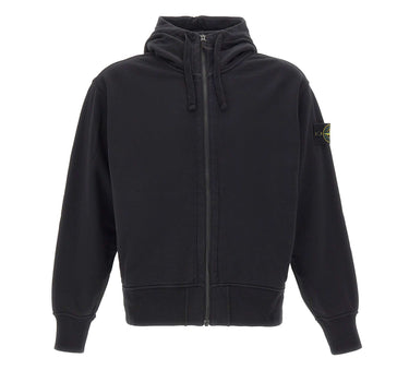 STONE ISLAND Felpa in cotone biologico BLACK Uomo 