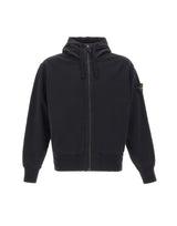 STONE ISLAND Felpa in cotone biologico BLACK Uomo 