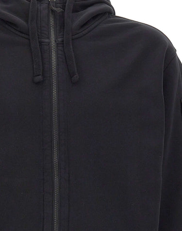 STONE ISLAND Felpa in cotone biologico BLACK Uomo 