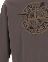 STONE ISLAND Felpa in cotone BROWN Uomo 