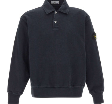 STONE ISLAND Polo in cotone BLUE Uomo 