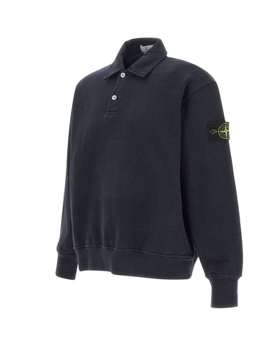 STONE ISLAND Polo in cotone BLUE Uomo 