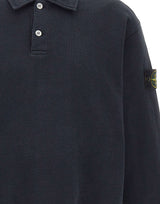STONE ISLAND Polo in cotone BLUE Uomo 