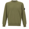 STONE ISLAND Felpa in cotone GREEN Uomo 