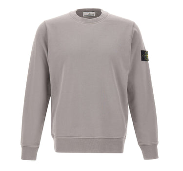 STONE ISLAND Felpa in cotone GREY Uomo 