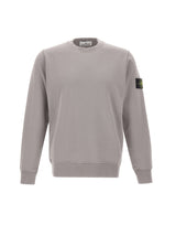 STONE ISLAND Felpa in cotone GREY Uomo 