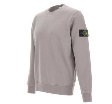 STONE ISLAND Felpa in cotone GREY Uomo 