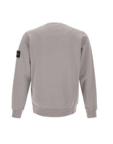 STONE ISLAND Felpa in cotone GREY Uomo 