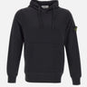 STONE ISLAND "Organic Cotton Fleece" BLACK Uomo 