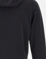 STONE ISLAND "Organic Cotton Fleece" BLACK Uomo 