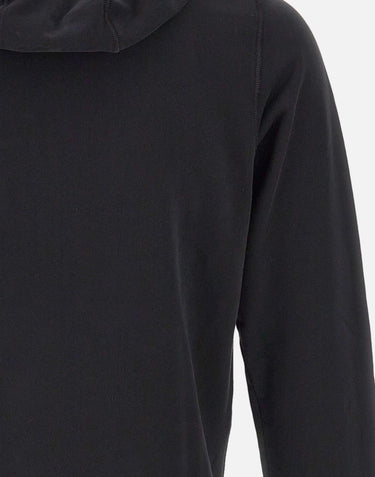 STONE ISLAND "Organic Cotton Fleece" BLACK Uomo 