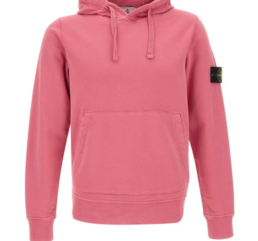 STONE ISLAND Felpa in cotone organico Pink Uomo 