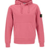 STONE ISLAND Felpa in cotone organico Pink Uomo 