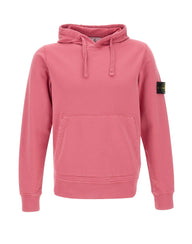 STONE ISLAND Felpa in cotone organico Pink Uomo 