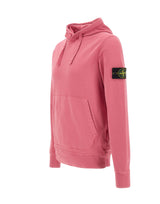 STONE ISLAND Felpa in cotone organico Pink Uomo 
