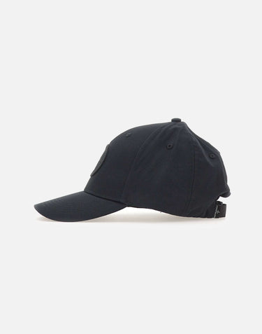 STONE ISLAND Cappello da baseball in reps di cotone BLACK Uomo 