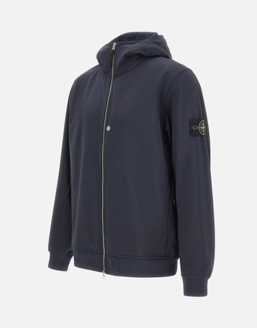 STONE ISLAND Giacca "Soft Shell-R-E-Dye" BLUE Uomo 