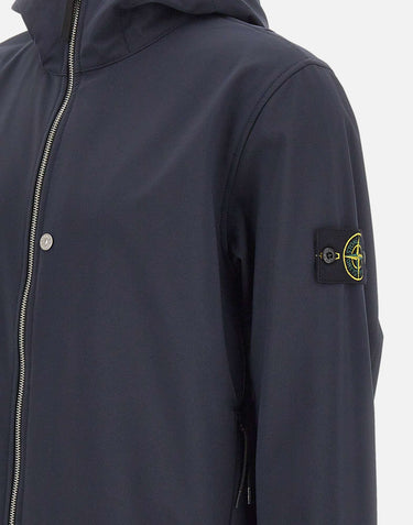 STONE ISLAND Giacca "Soft Shell-R-E-Dye" BLUE Uomo 
