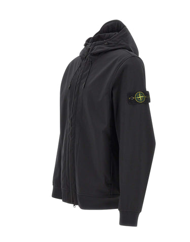 STONE ISLAND Giacca "Soft Shell-R-E-Dye" BLACK Uomo 