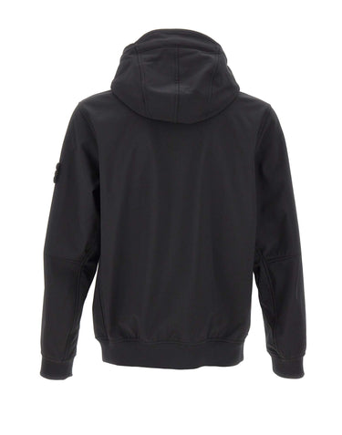 STONE ISLAND Giacca "Soft Shell-R-E-Dye" BLACK Uomo 