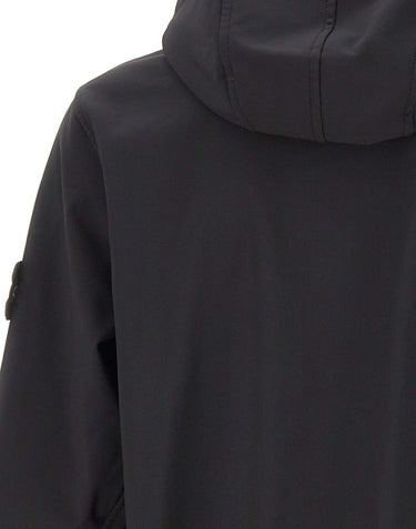 STONE ISLAND Giacca "Soft Shell-R-E-Dye" BLACK Uomo 