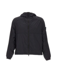 STONE ISLAND Giacca con cappuccio e finitura antigoccia BLACK Uomo 