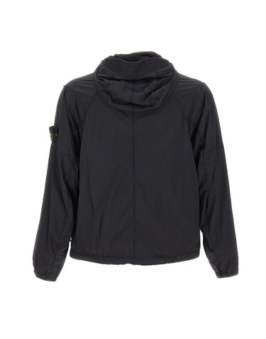STONE ISLAND Giacca con cappuccio e finitura antigoccia BLACK Uomo 