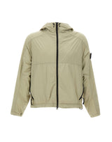 STONE ISLAND Giacca con cappuccio e finitura antigoccia GREEN Uomo 