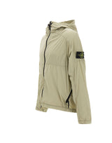 STONE ISLAND Giacca con cappuccio e finitura antigoccia GREEN Uomo 