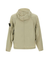 STONE ISLAND Giacca con cappuccio e finitura antigoccia GREEN Uomo 