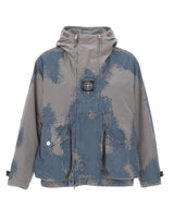 STONE ISLAND Parka corto dipinto a mano MULTICOLOR Uomo 