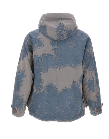 STONE ISLAND Parka corto dipinto a mano MULTICOLOR Uomo 