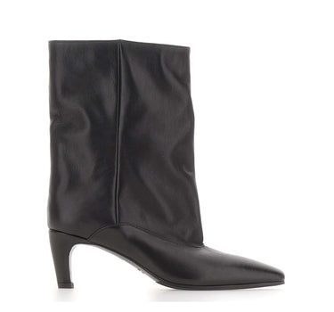 STRATEGIA Stivaletti in pelle BLACK Donna 