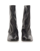 STRATEGIA Stivaletti in pelle BLACK Donna 