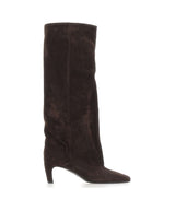STRATEGIA Stivali in pelle scamosciata BROWN Donna 