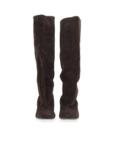STRATEGIA Stivali in pelle scamosciata BROWN Donna 