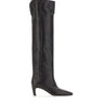 STRATEGIA Stivali alti in pelle BLACK Donna 