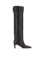 STRATEGIA Stivali alti in pelle BLACK Donna 