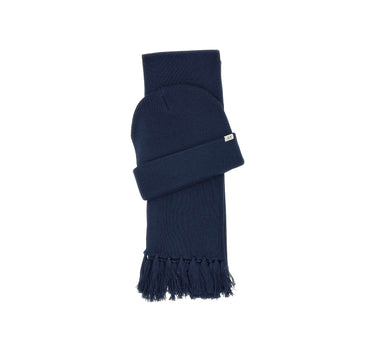 SUN68 Set Cappello e sciarpa in lana BLUE Uomo 