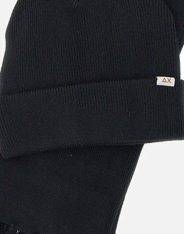 Set Cappello e sciarpa in lana C45110 11 SUN68 