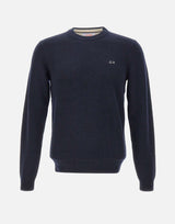 SUN68 Maglia in lana e cashmere BLUE Uomo 